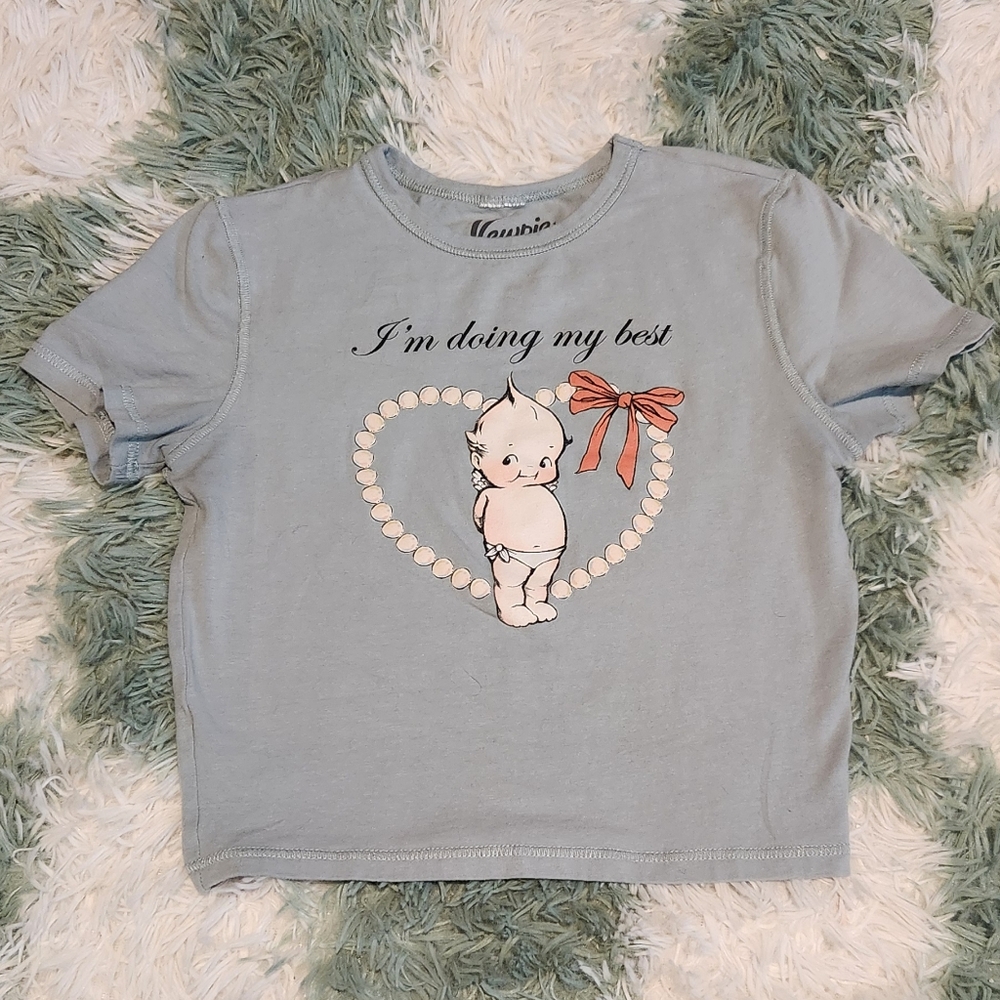 Kewpie I'm Doing My Best Cropped Shirt